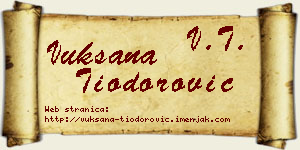 Vuksana Tiodorović vizit kartica